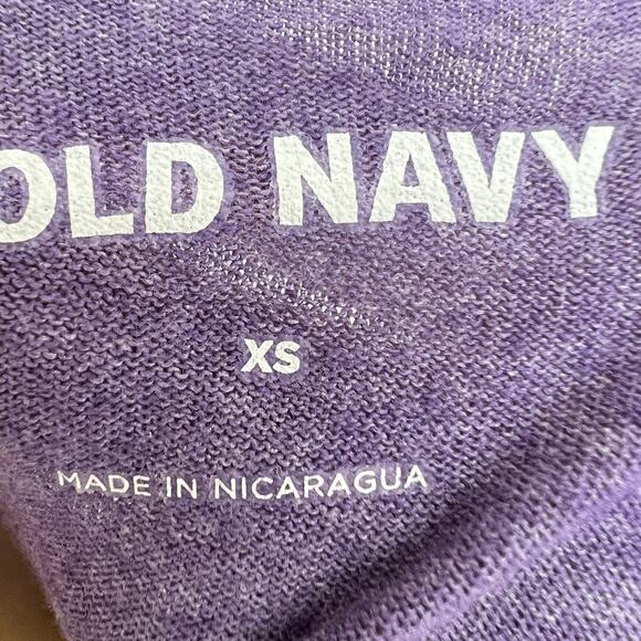 Old Navy XS Womens Purple Johnny Cash Fitted Short Sleeve Tee Shirt T-Shirt - Picture 6 of 7